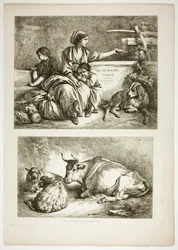 Planche dix-neuf de 38 des Œuvres de J. B. Huet