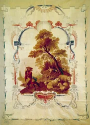 Le loup devenu berger Illustration pour la fable de Jean de La Fontaine