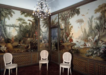 Vue du salon Demarteau décoré par Jean Baptiste Huet (1745-1811)