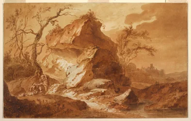 Dessin, Paysage montagneux, 1763