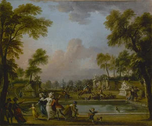 Le prince de Lambesc entrant de force dans les jardins des Tuileries