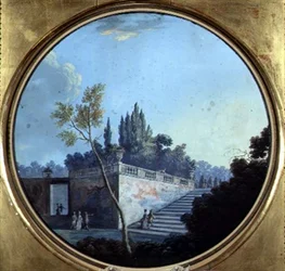 Jardin classique, possiblement à Versailles