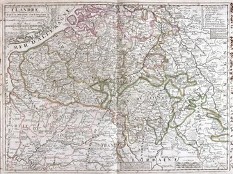 Carte de la Belgique (Gravure)