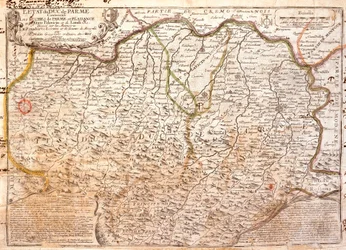 Carte de la région de Parme (Italie)