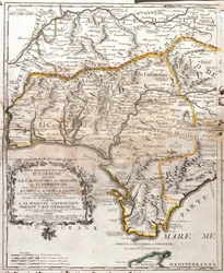 Carte des royaumes de Grenade et d