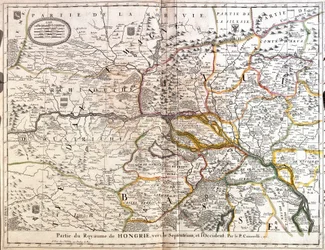 Carte de la partie nord-ouest du Royaume de Hongrie (Gravure)