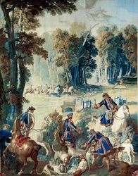 Chasse de Louis XV. Tapisserie par Jean Baptiste Oudry