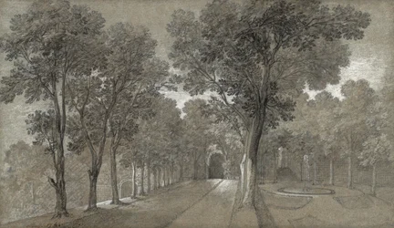 Vue du parc à Arcueil, 1744