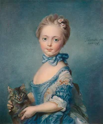 Une fille avec un chaton, 1743, 1902