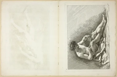 Figure (recto et verso), du Seconde livre de figures d’Académies gravées en Partie par les Professeurs de l’Académie Royale