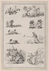 Ornements de chinoiserie, vers 1760-85