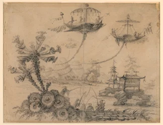 Dessin, fantaisie chinoise, 1770-90