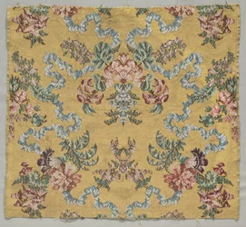 Longueur de soie brochée, 1723-1774