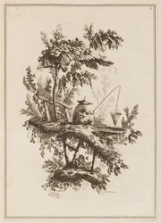 Planche 9, "Suite de douze pêcheurs et chasseurs"