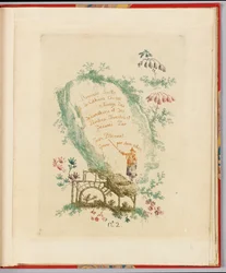 Title page, Plate 1, from "Nouvelle suite de cahiers chinois a l