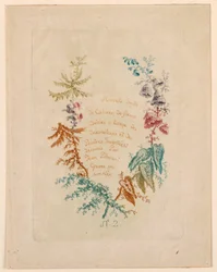 Page de titre pour "Nouvelle Suite de Cahiers de fleurs idéales" No. 2