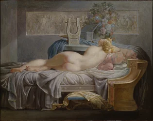 Sappho (630-580 av. J.-C.) - Dimensions : 42 x 53 cm. Nationalmuseum Stockholm