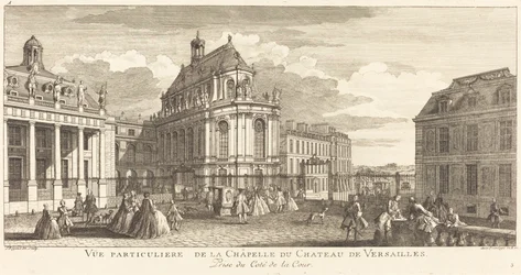 Vue particulière de la chapelle du château de Versailles