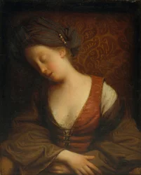 Jeune femme endormie