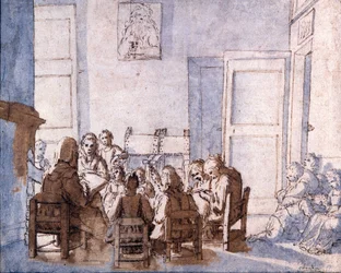 Dessin de Jean Baptiste Chardin (1699-1779), Musée Glauco Lombardi, Parme.