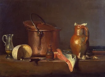 Nature morte avec saumon, vers 1730