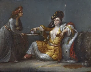 "La sultane prenant son café"