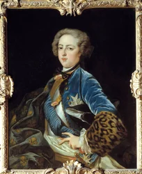 Portrait de Louis XV (1710-1774), Roi de France. Peinture de Jean Baptiste Van Loo (1684 - 1745)