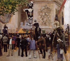 Les funérailles de Victor Hugo (1802-85) à l