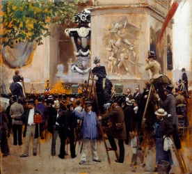 Les funérailles de Victor Hugo (1802 - 1885) Place de l