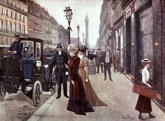 La rue de la paix à Paris, vers 1900