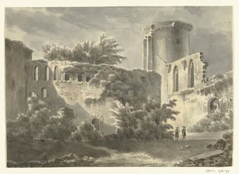 Vue sur la cour intérieure du Château de Botwel