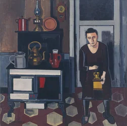 Femme dans une cuisine
