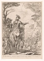 Deux soldats à cheval