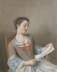 La liseuse (Marianne Lavergne, une nièce de l