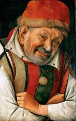 Renaissance : Portrait du bouffon Pietro Gonella (Gonnella) (mort en 1441), à la cour de la maison d