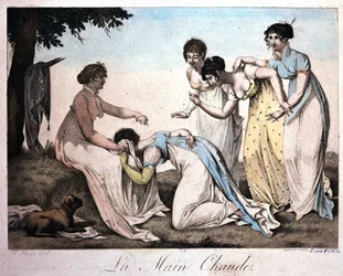 Jeu de filles : Main chaude par Bosio v. 1820