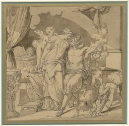 Jupiter et Junon en étreinte