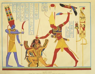 Reproduction de fresques dans le temple d