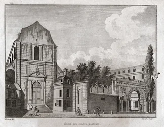 Église des Blancs Manteaux, Paris (gravure, vers 1780)
