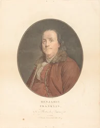 Benjamin Franklin. Créateurs : Jean Francois Janinet, Joseph Siffred Duplessis