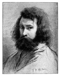 Jean-François Millet, peintre français du XIXe siècle, 1900