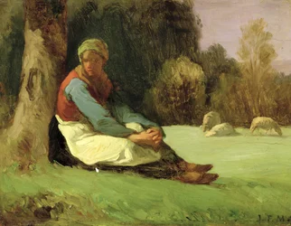 Bergère assise