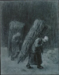 Femmes portant des brindilles, vers 1858