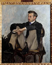 Portrait du peintre Pierre-Auguste Renoir (1841-1919), 1867. Dimensions : 0,62 x 0,51 m. Paris, musée d
