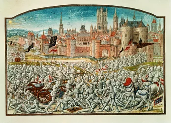 Victoire des Gantois devant les murs de Bruges ...