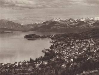 Suisse : Le lac de Zurich, Horgen, l