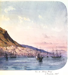 Vue de Hong Kong, 7 décembre 1865