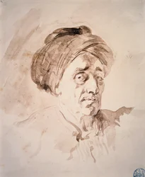 Tête avec un turban