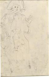 Homme à cheval (verso)