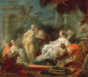 Psyché montrant à ses sœurs les cadeaux reçus de Cupidon, 1753